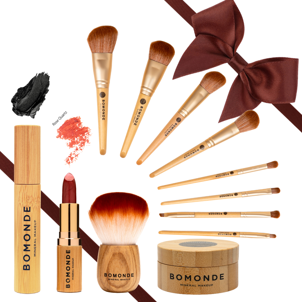 The Ultimate Bomonde Christmas Mineral Makeup Set | Vegan, Toxin-Free, Clean Beauty Gift Collection