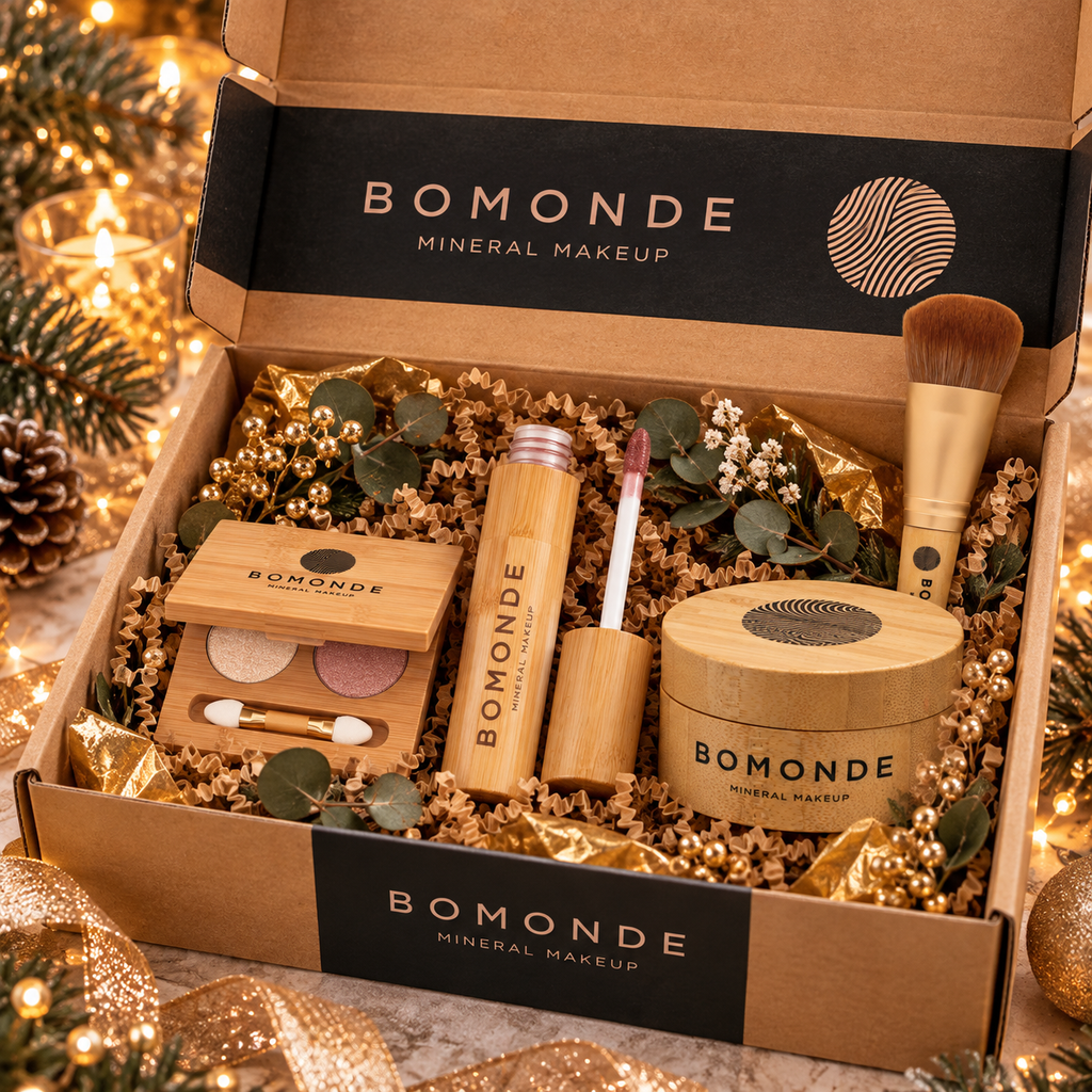 Christmas Glow Gift Set | Vegan Mineral Makeup | BOMONDE