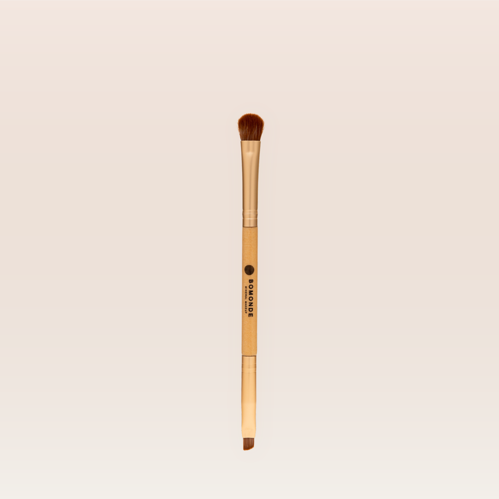 "Vegan angled makeup brush for brows and liner"