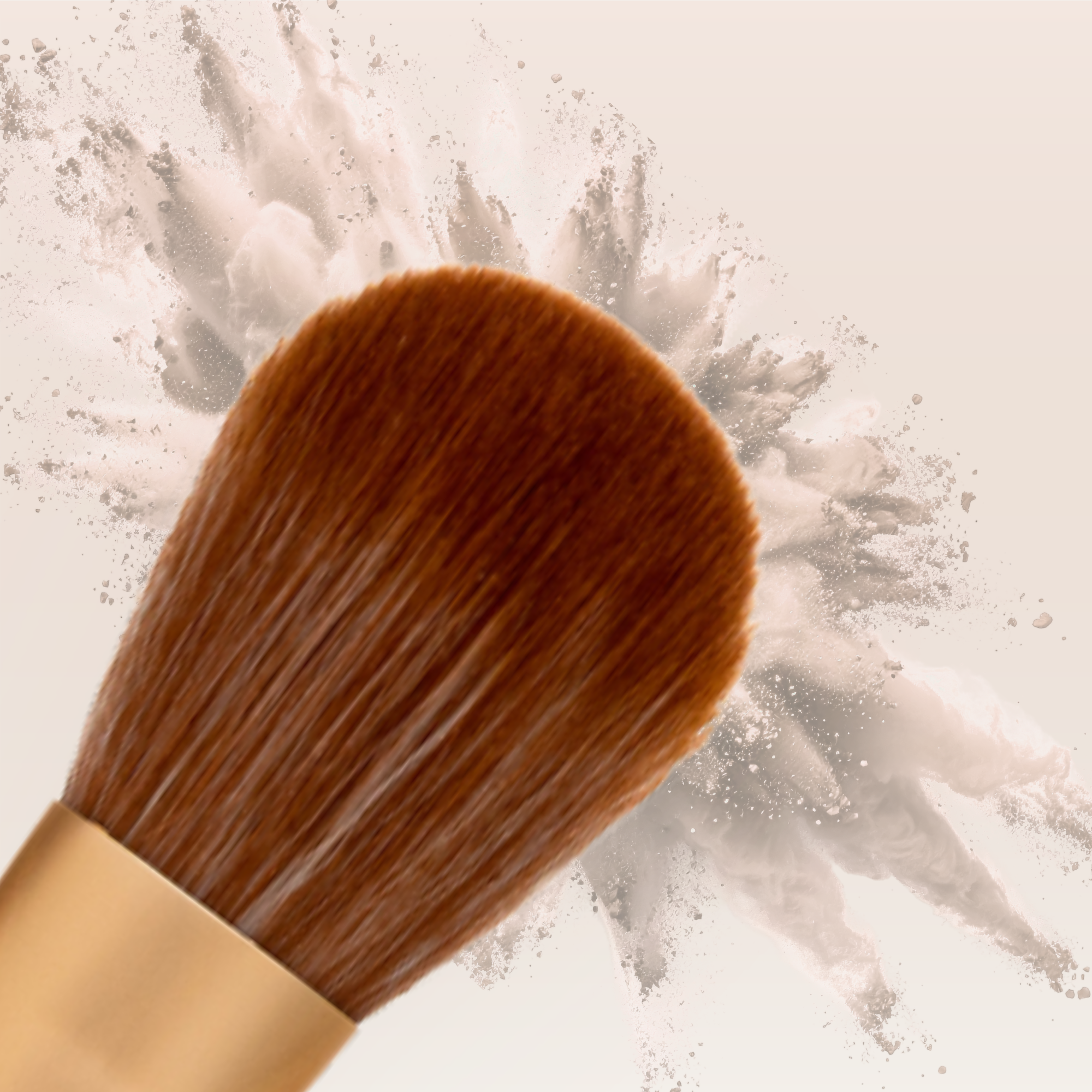 "Vegan blending powder brush"