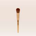 "Vegan blusher brush for soft cheek application"