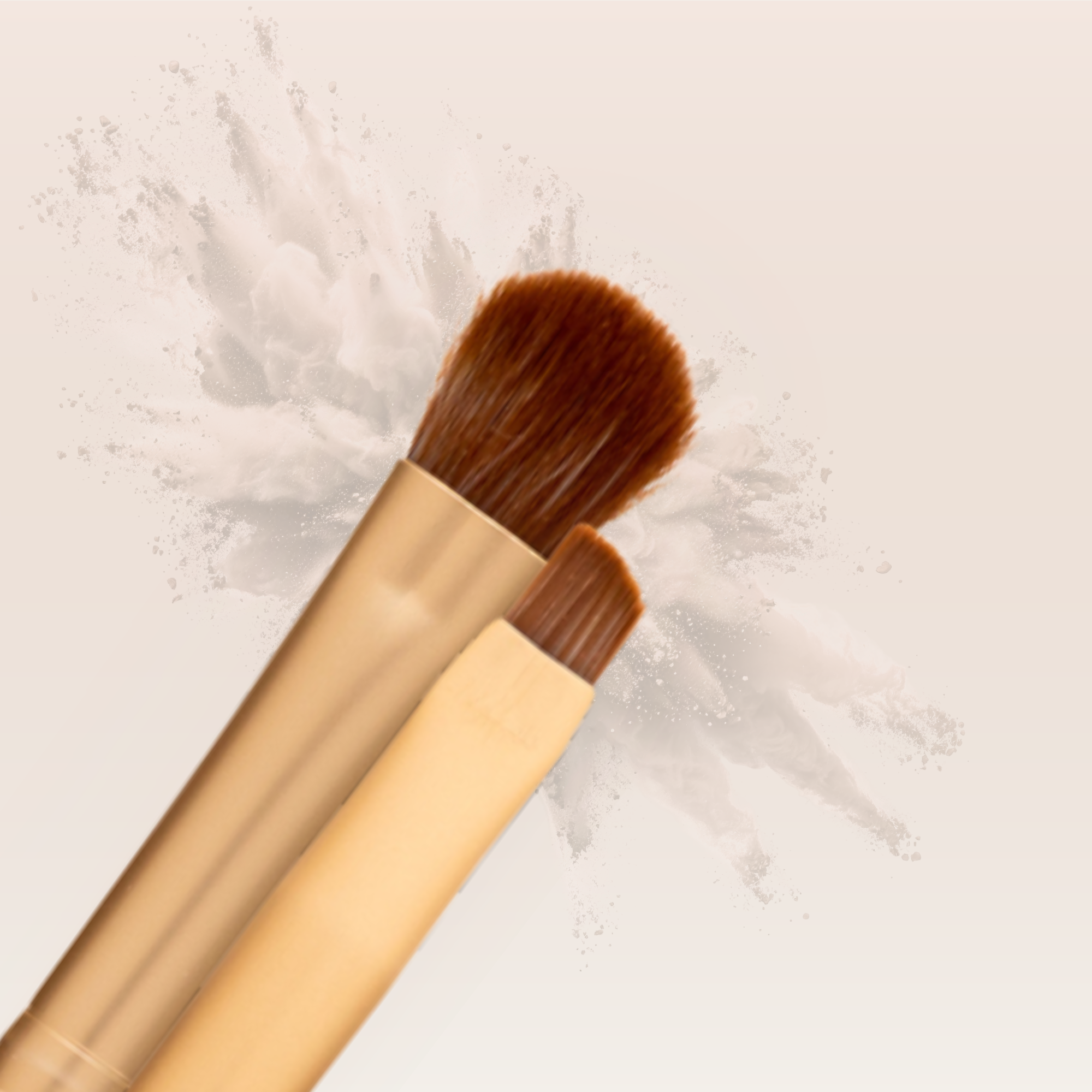 "Double ended vegan eyeliner brush for precision lines"