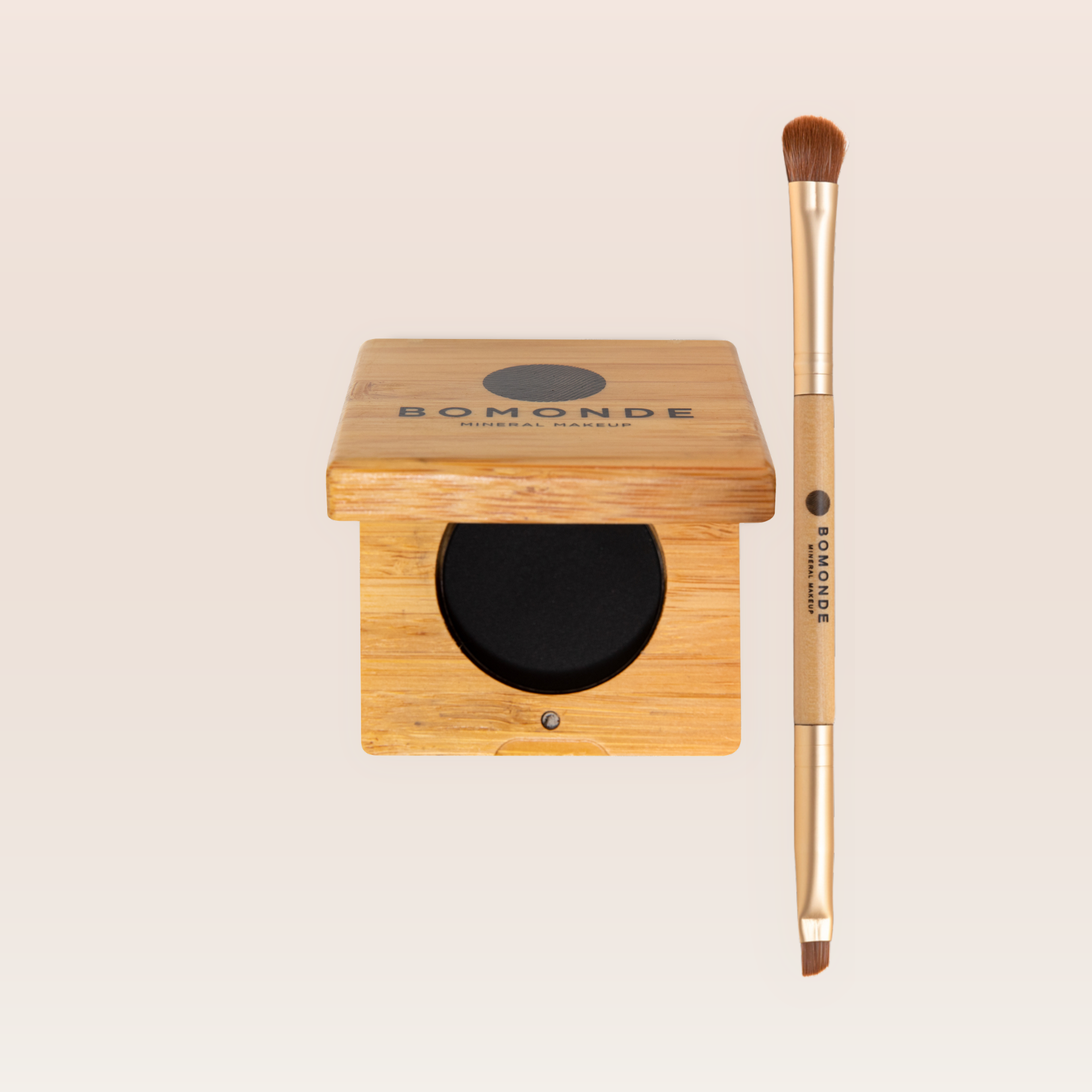 "Eyeliner palette and brush set for precise application"