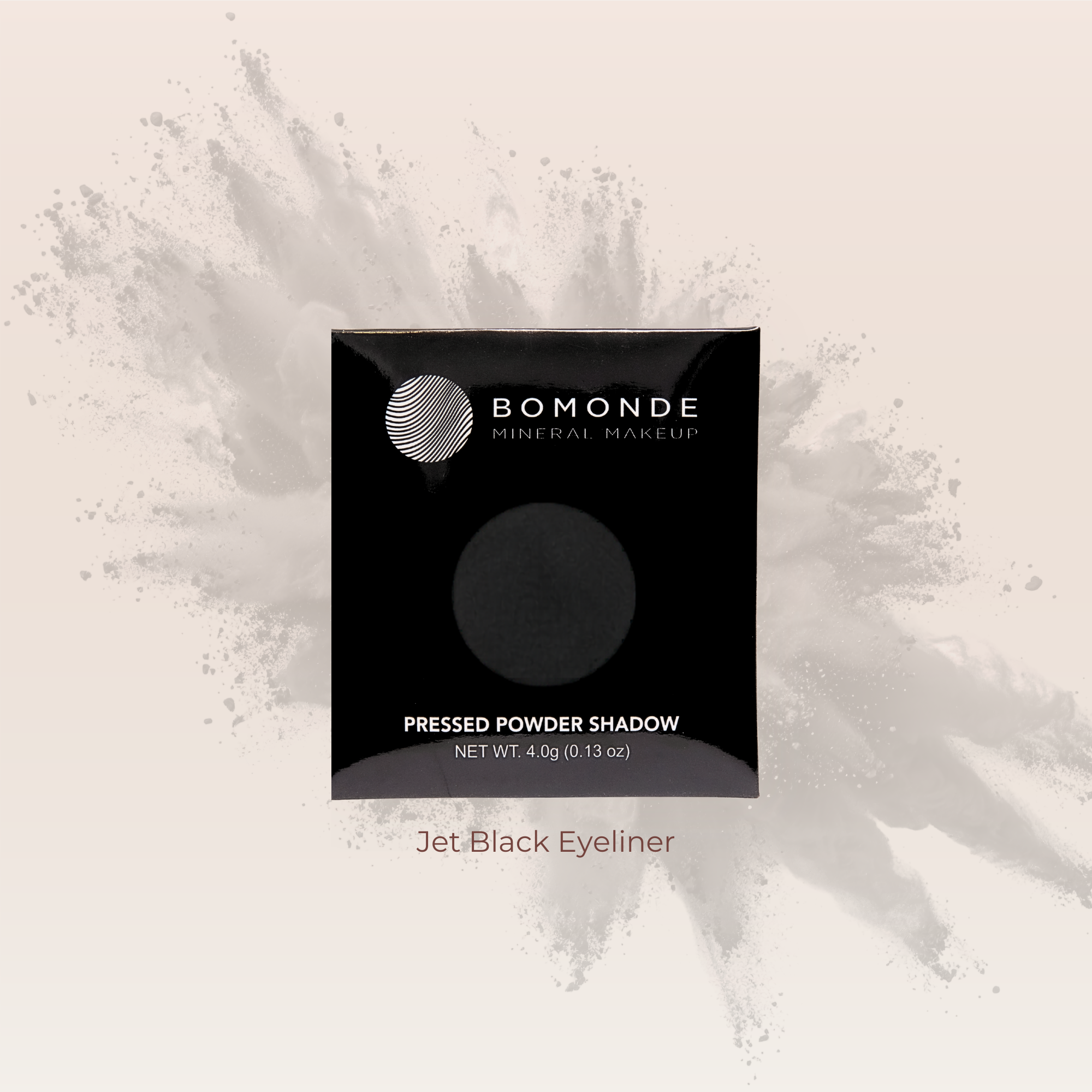 "Single vegan eyeliner jet black refill pan"