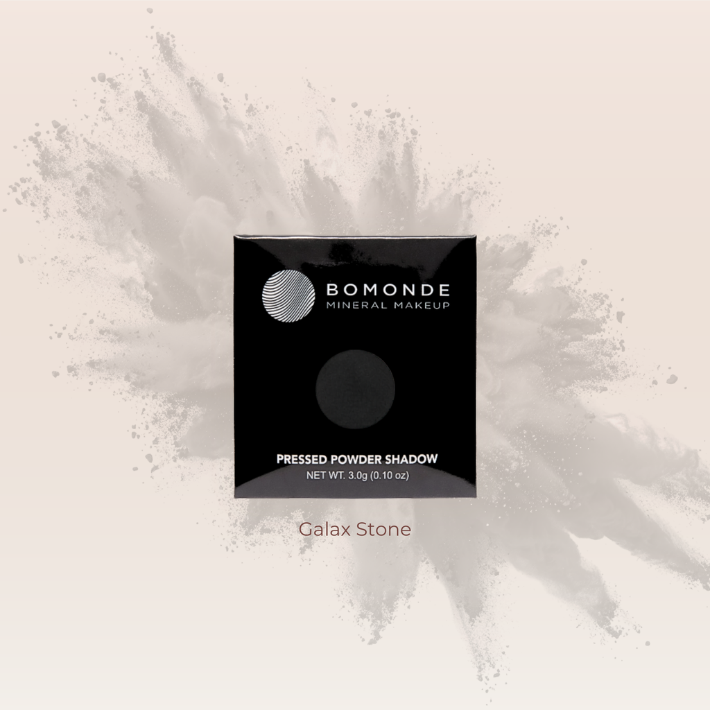 "Black vegan eyeshadow refill for bold looks"
