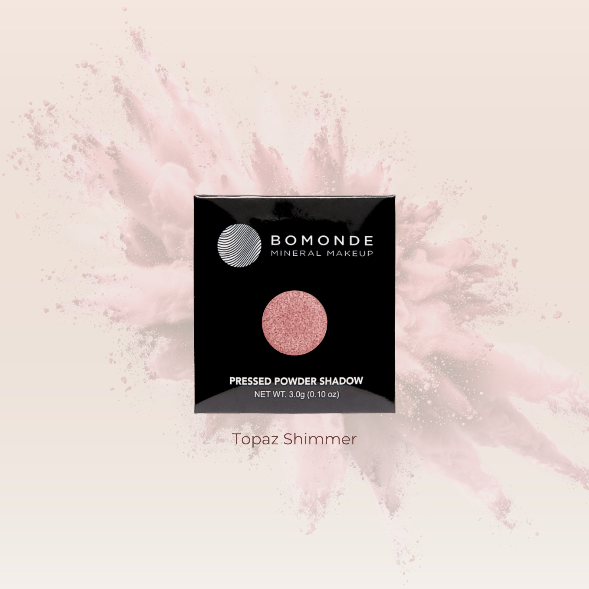 "Rose gold shimmer vegan eyeshadow refill"