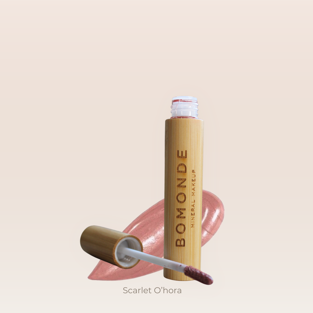 "Nude vegan lip gloss shade for everyday wear"