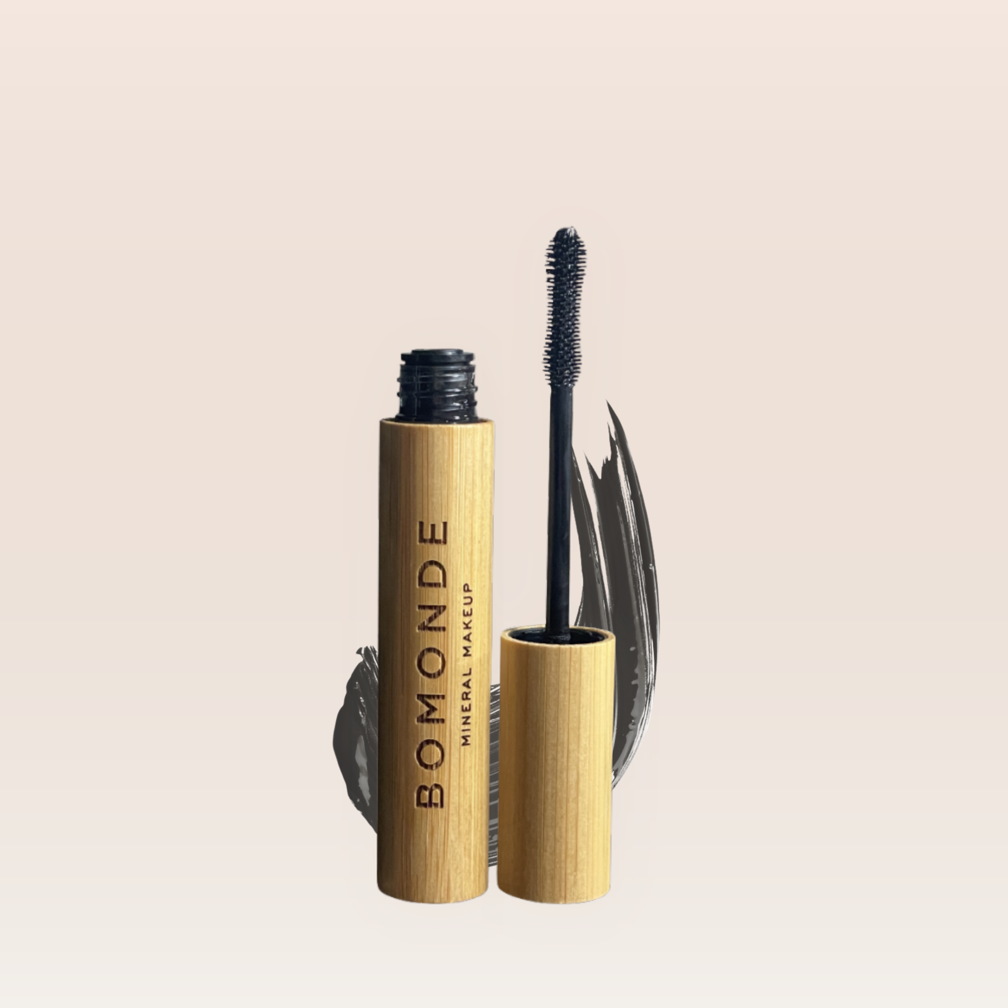 "Gentle vegan mascara formula for sensitive eyes"
