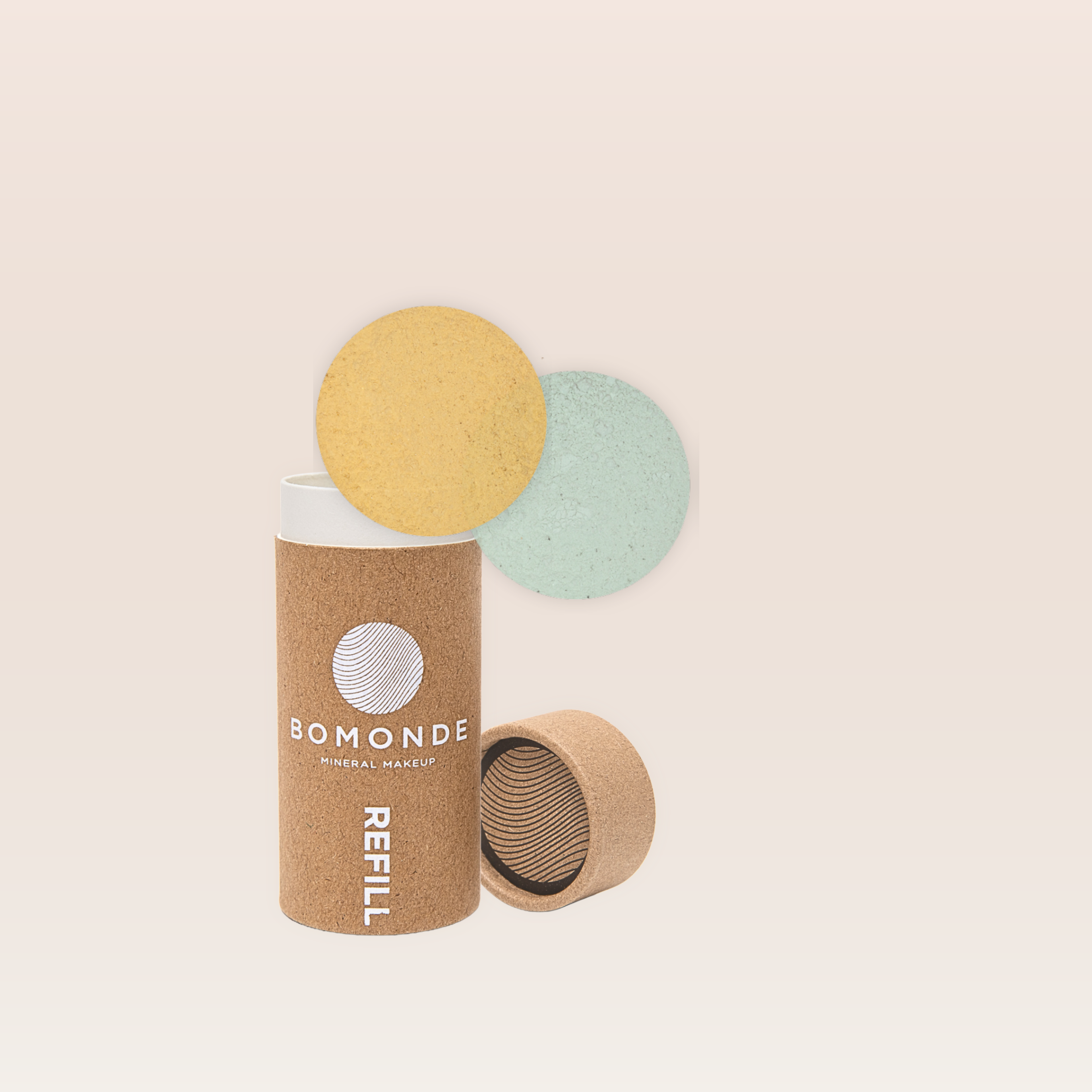 "Loose vegan colour corrector refill for redness and tone correction"