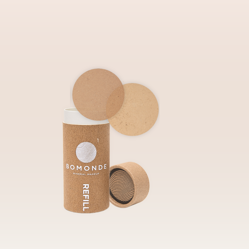 "Loose powder vegan concealer refill for natural coverage"