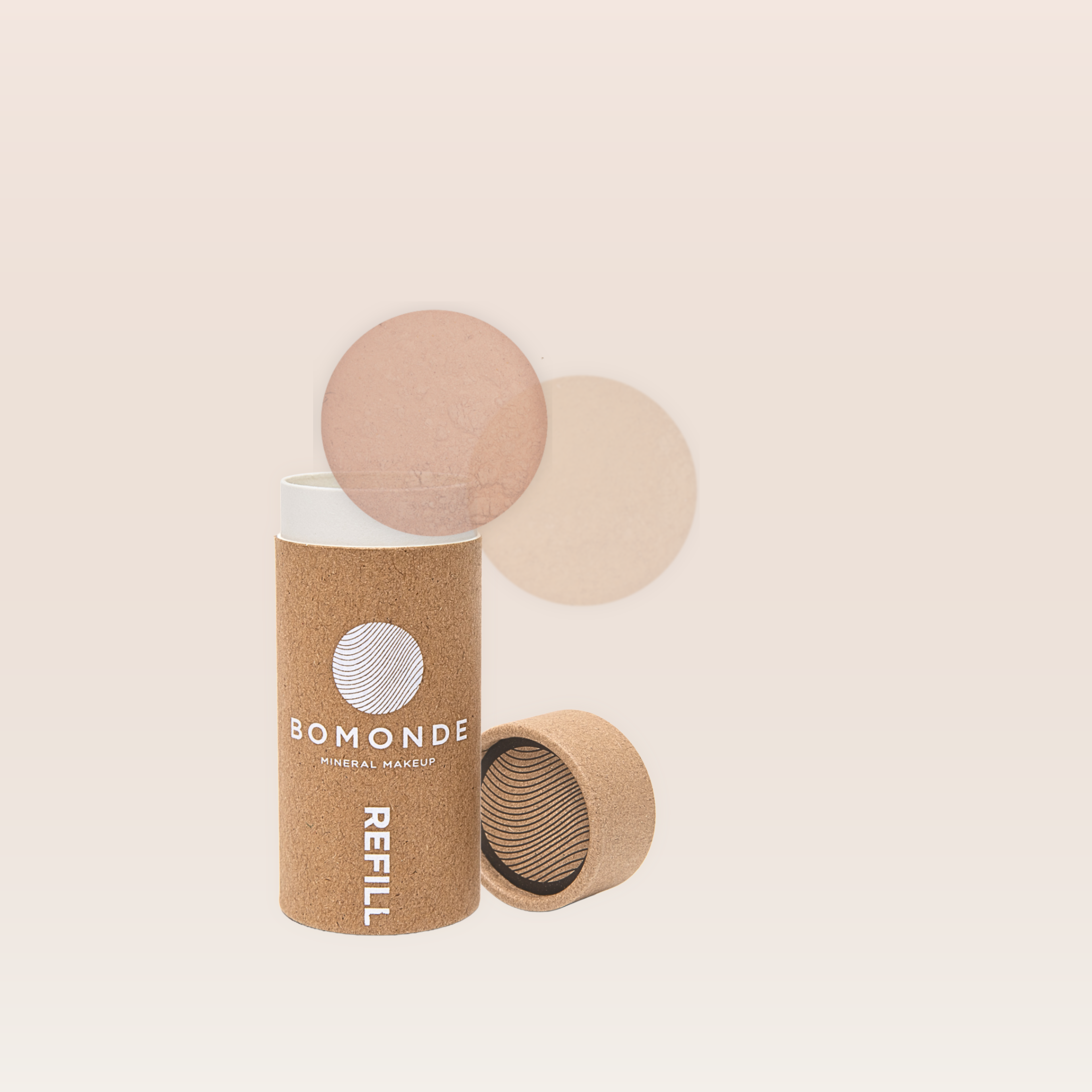 "Loose vegan finishing powder refill for soft focus skin finish"