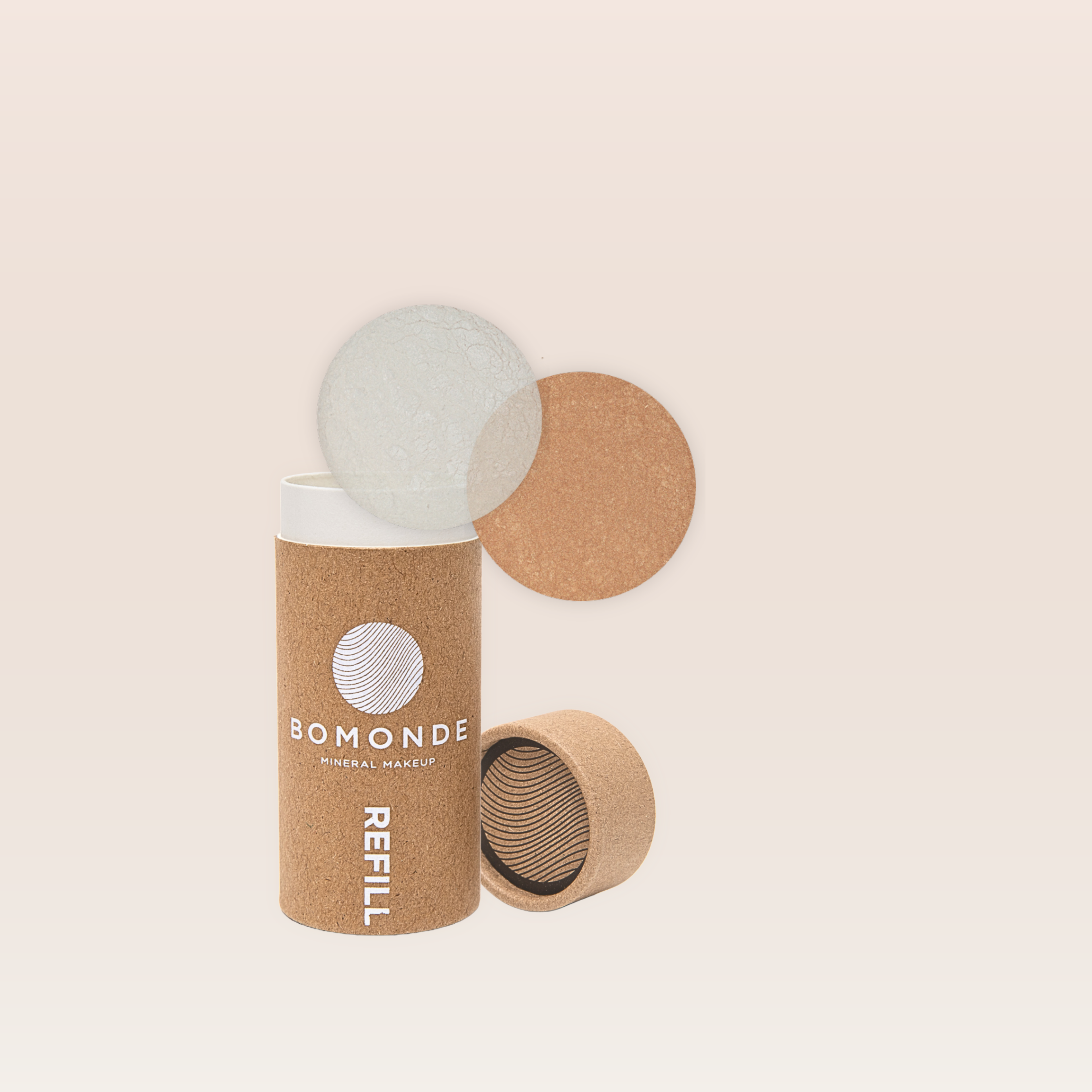 "Loose vegan highlighter refill for luminous skin finish"
