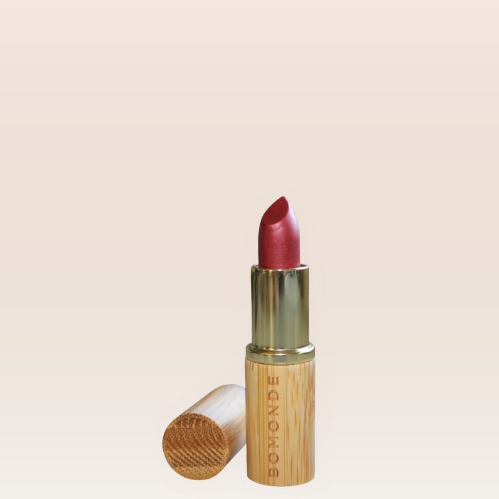"Vegan satin lipstick bullet product"